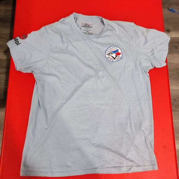 Toronto blue jays genuine merchandise back graphic T-shirt babyblue men's size L - Picture 1 of 6